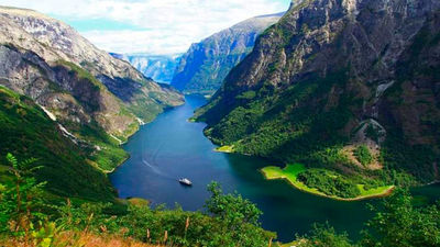 Nærøyfjord, uno de los fiordos más bellos