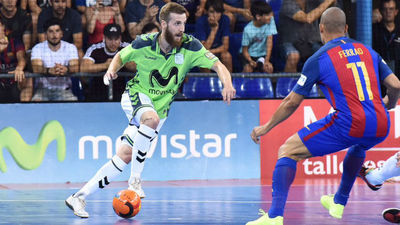 6-1. Inter Movistar, goleado por el Barça en el tercer partido de la final