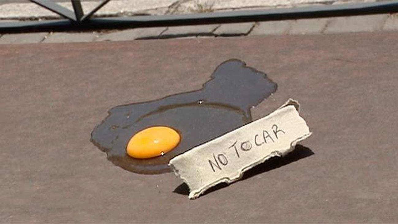 ¿Se puede freír un huevo en plena calle?