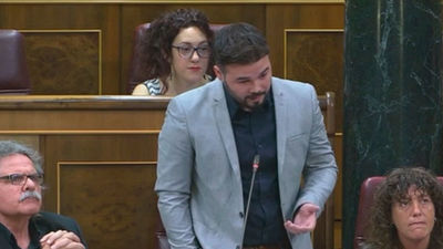 Rufián, de ERC, tacha de "miserable" a Zoido y se niega a retirar sus palabras