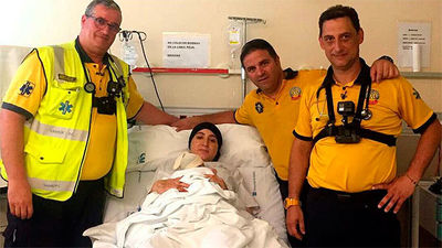 Una mujer da a luz en una ambulancia del Samur