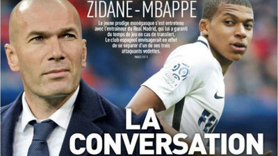 Zidane llama a Mbappé para prometerle minutos en el Madrid