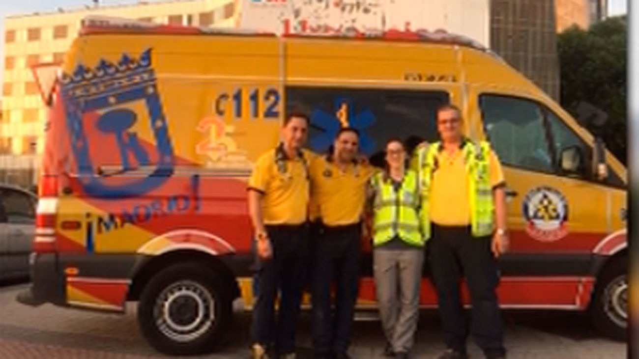 Equipo del Samur que atendió dos partos el mismo día en las calles de Madrid