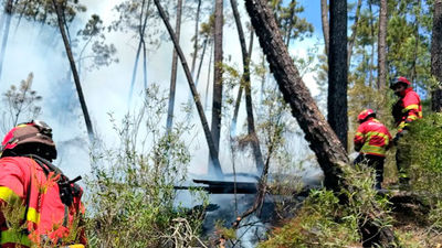 Los bomberos de Madrid en Portugal