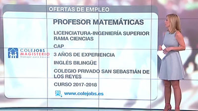Se buscan profesores de matemáticas para el verano