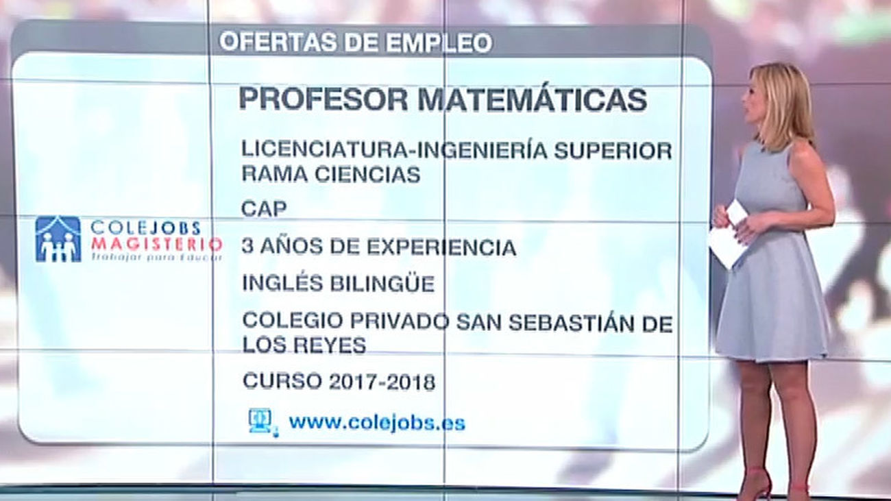 Se buscan profesores de matemáticas para el verano