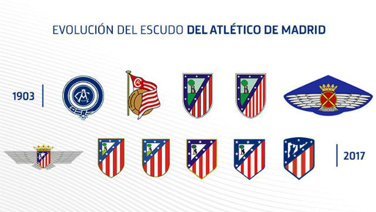El Atlético estrena el nuevo escudo en su web y redes sociales