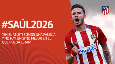 Saúl renueva hasta el 2026: "No hay sitio mejor en el que estar"