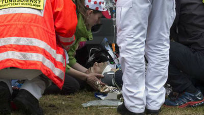 Alejandro Valverde se retira del Tour tras sufrir una dura caída en la crono