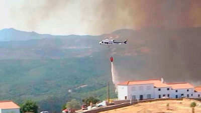 Desactivado el nivel 1 en el incendio de Riotinto, causado por la mano del hombre