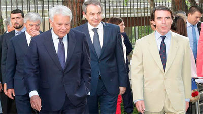 González, Aznar y Zapatero coinciden en su rechazo rotundo al referéndum independentista