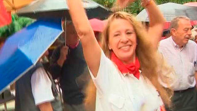 San Fermín pasado por agua en Madrid