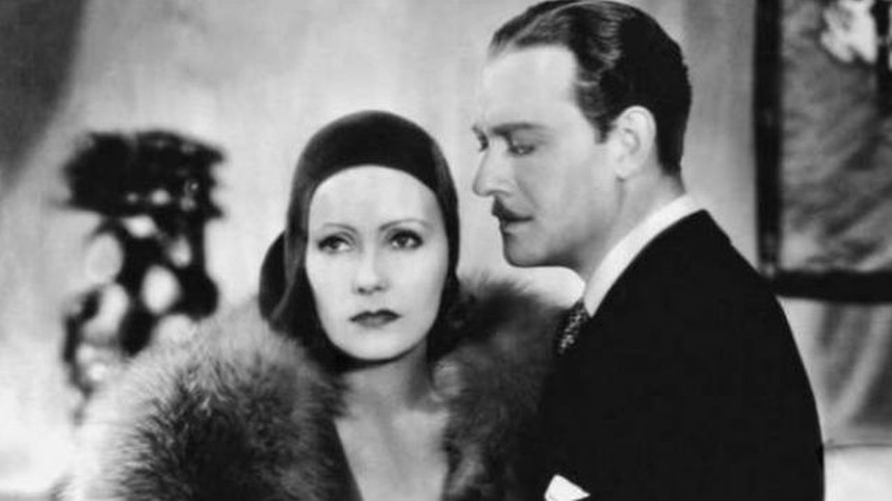 El beso, con Greta Garbo