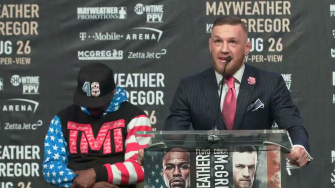 McGregor promete ganar en el cuarto asalto; Mayweather que le pateará el trasero