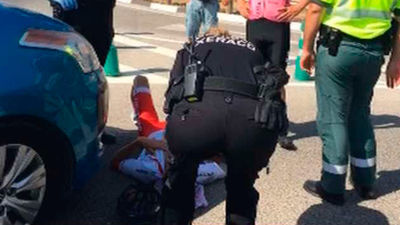 Ángel Vicioso y el triatleta Jesús Gomar, atropellados por un coche en Xeraco