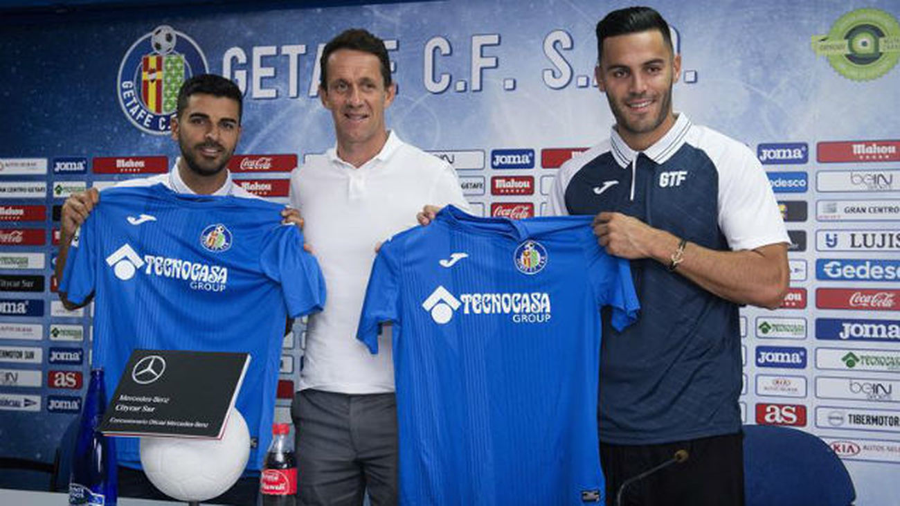 El Getafe presenta a Ángel y a Bruno