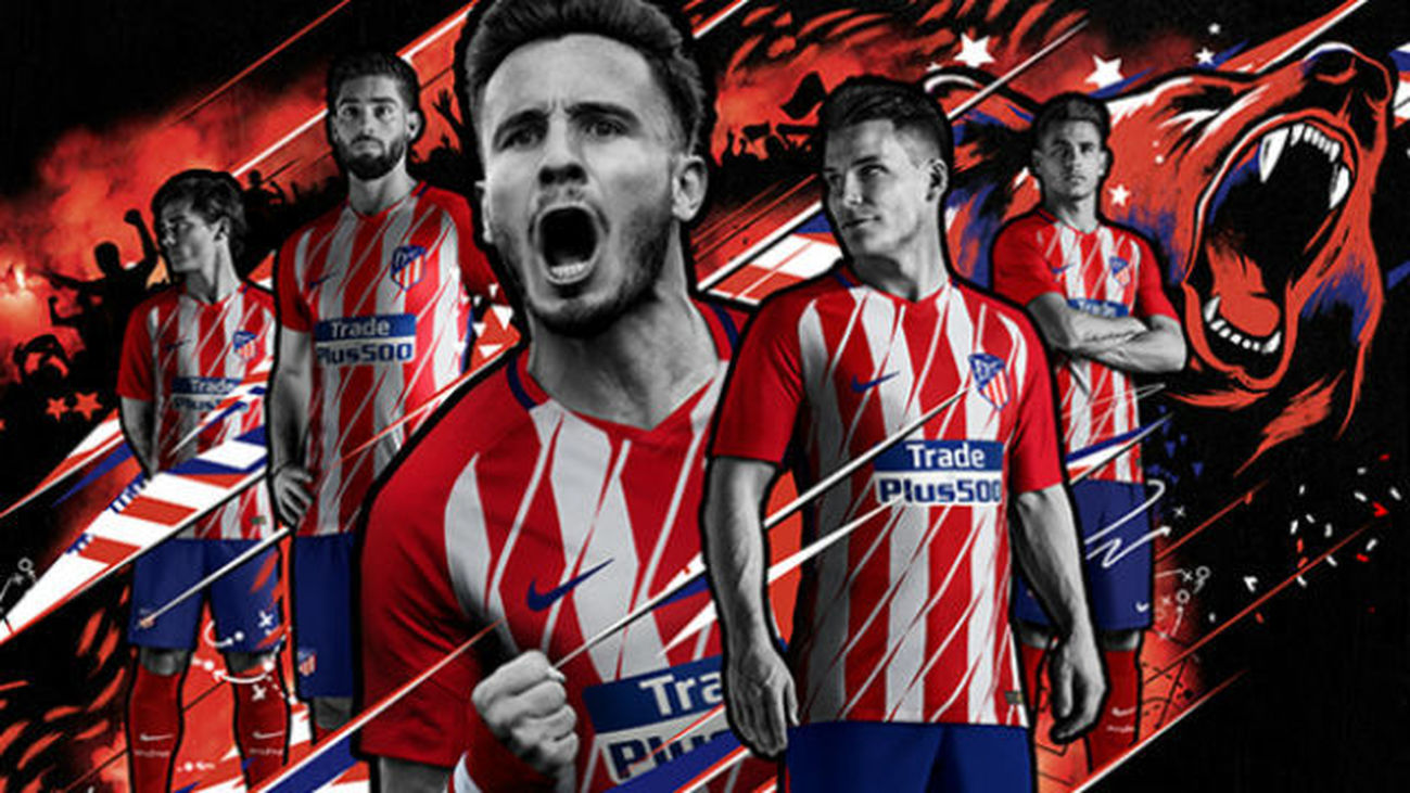 El Atleti presenta su novedosa equipación con zarpazos de oso