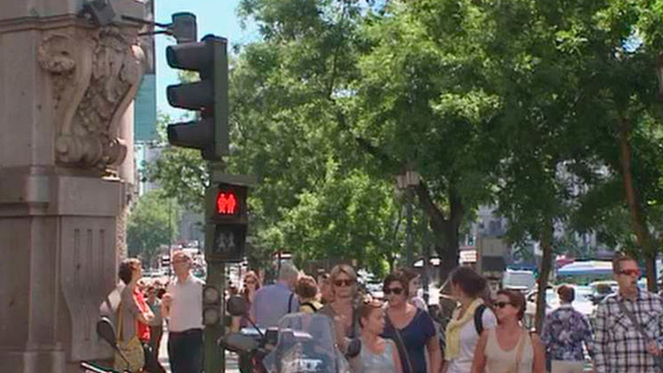 Semáforo inclusivo en Madrid