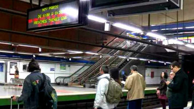 Un tercio de los vigilantes del Metro, en huelga porque no cobran sus nóminas