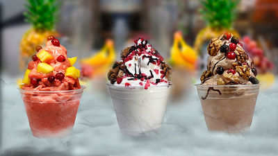 Helados sanos elaborados en el momento