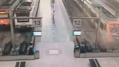 Salen a la luz la imágenes del choque del tren en Barcelona
