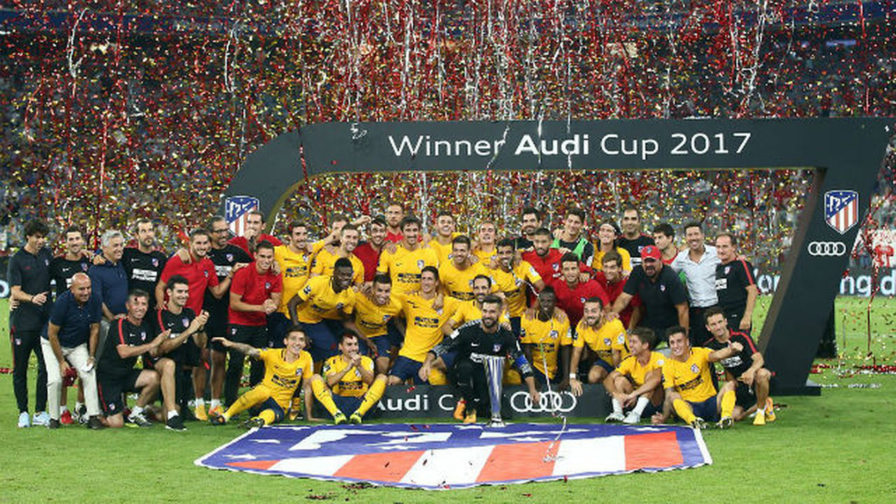 1-1 (4-5). El Atlético, campeón de la Audi Cup