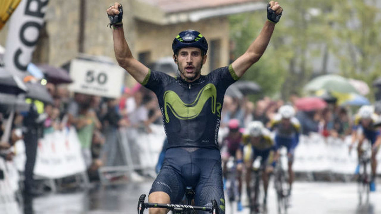 Carlos Barbero, vencedor de la cuarta etapa de la Vuelta a Burgos