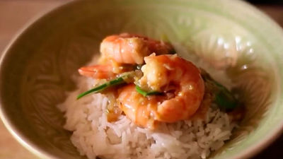La receta del día: Arroz basmati con langostinos lima limón