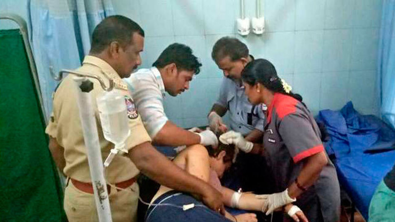 Siete de los heridos del accidente de la India llegan a Málaga este lunes