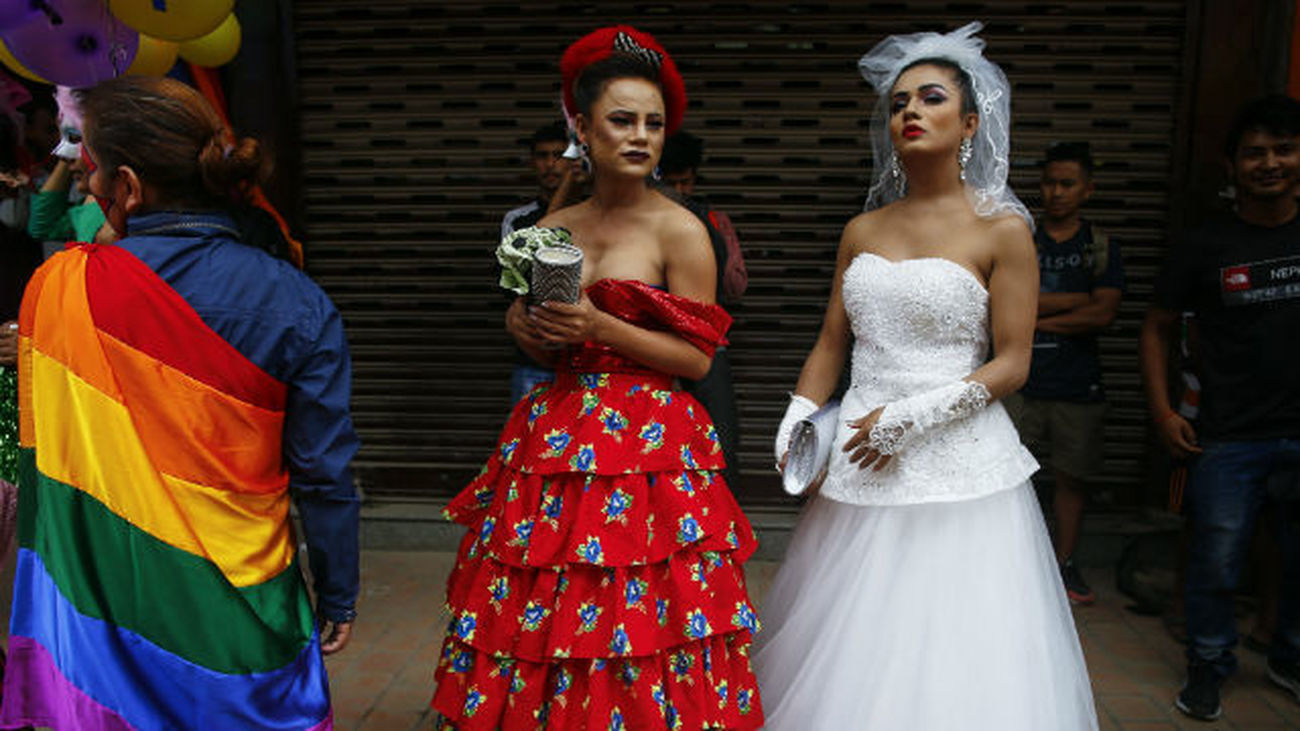 Un desfile del Orgullo transexual pide el fin de la transfobia en Nepal
