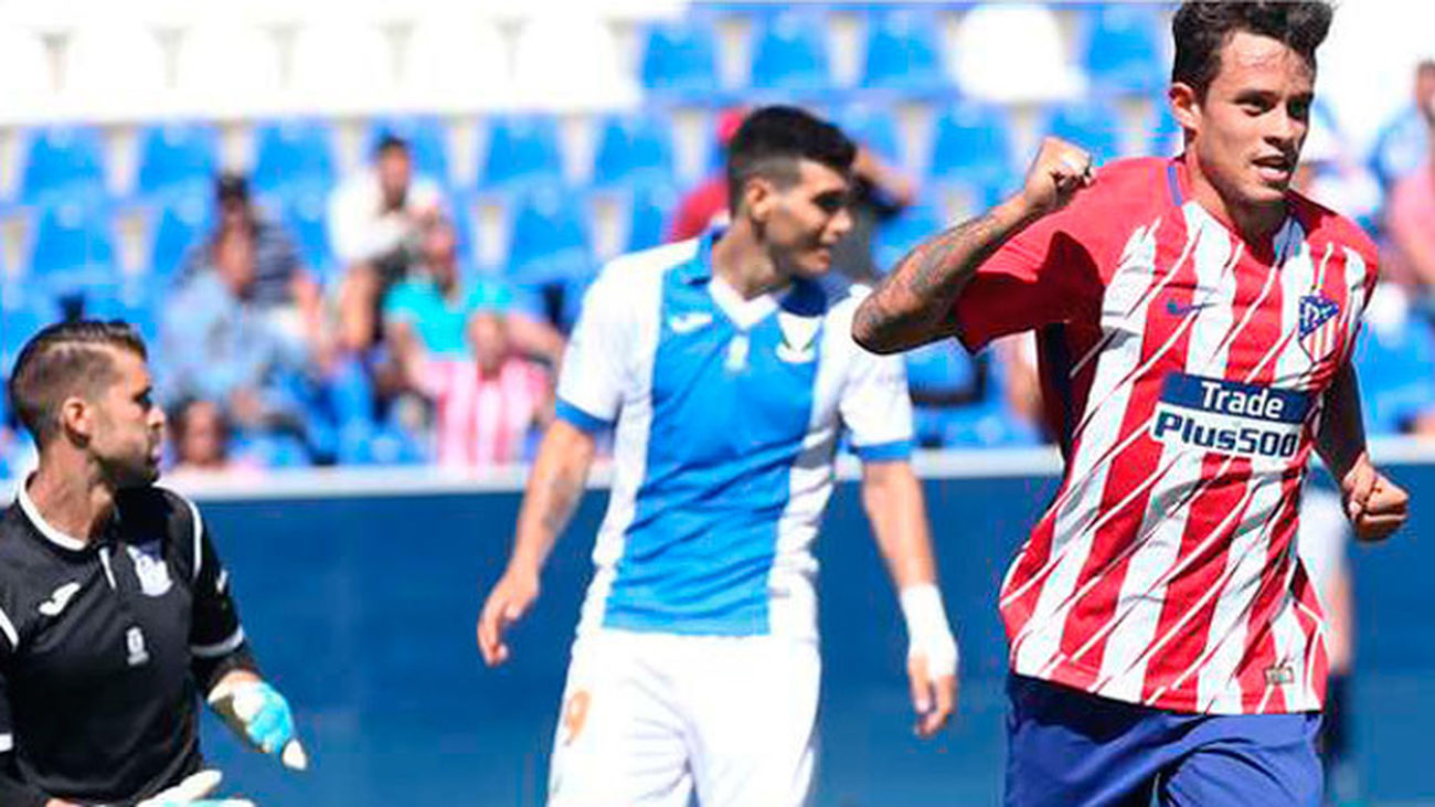 El Atlético vence al Leganés por la mínima con gol de Juan Moreno