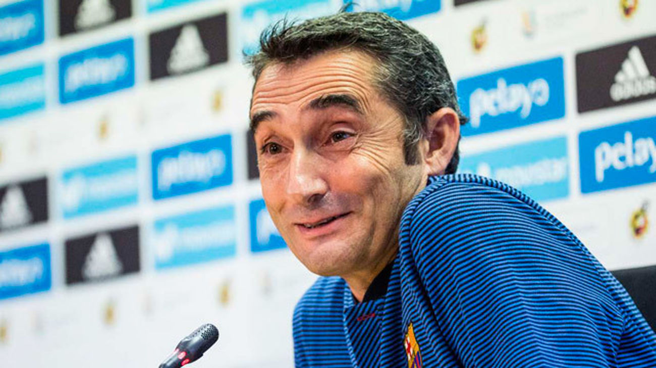 Valverde, entrenador del  FC. Barcelona