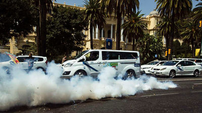 Taxistas malagueños expresan su "enérgica repulsa" a los actos vandálicos