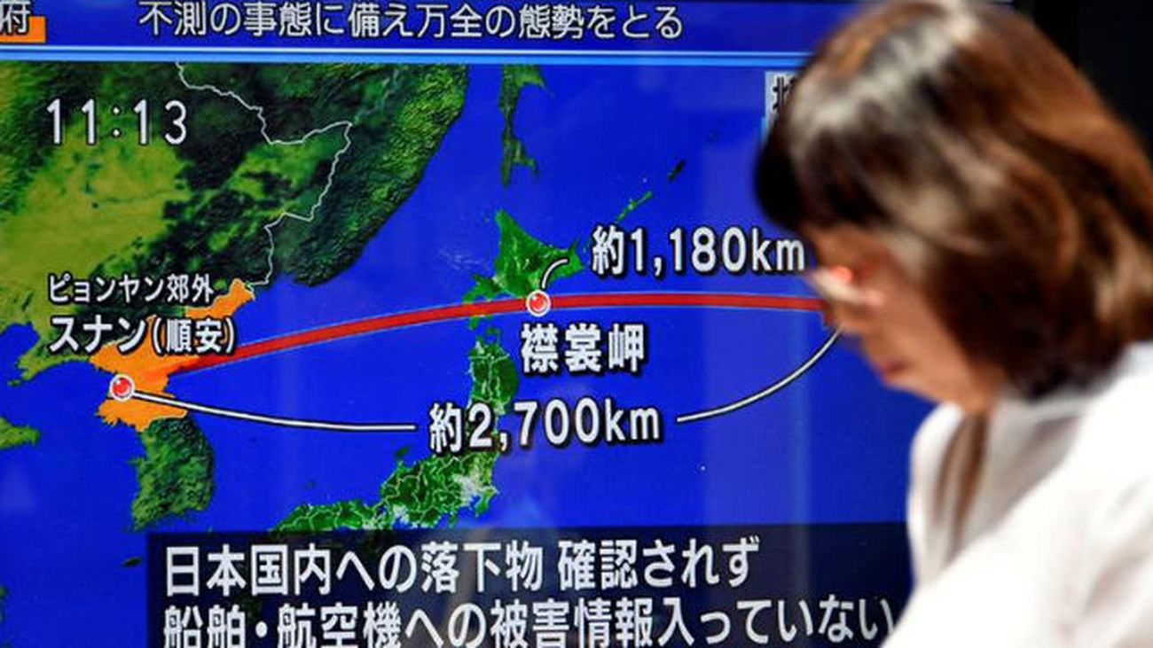 Condena internacional a Corea del Norte tras lanzar un misil que sobrevoló Japón