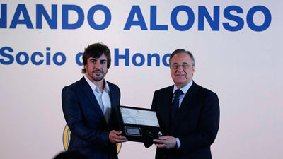Fernando Alonso, nombrado socio de honor del Real Madrid