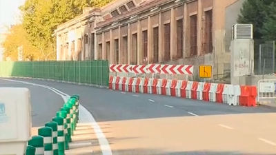 Cerrado el túnel del Planetario por riesgo de caída de elementos a la vía