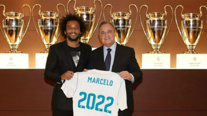 Marcelo: "Es un orgullo inmenso entrar en la historia del Real Madrid"