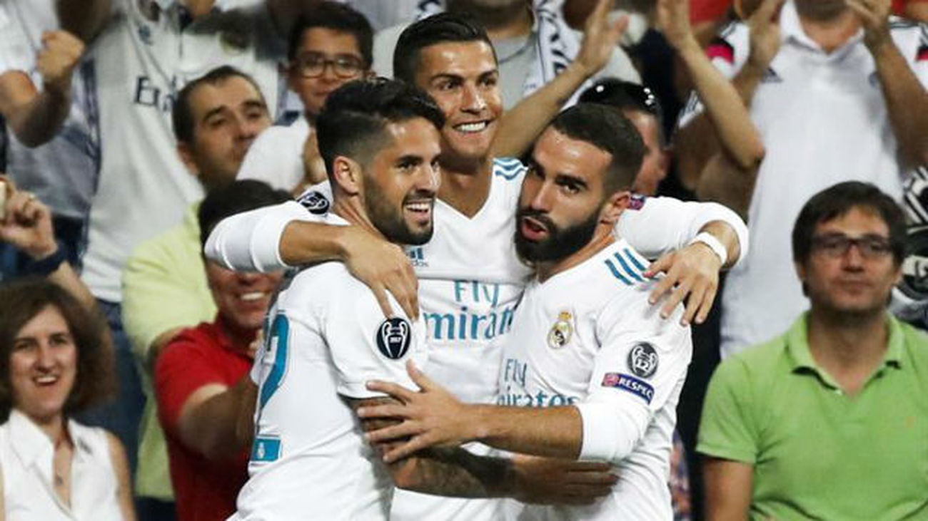 Isco, Cristiano Ronaldo y Carvajal