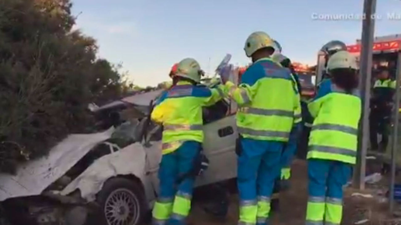 Herido grave un hombre en Villanueva de la Cañada tras salirse de la vía