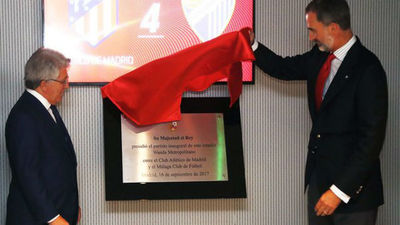 El rey Felipe VI preside el estreno del Wanda Metropolitano