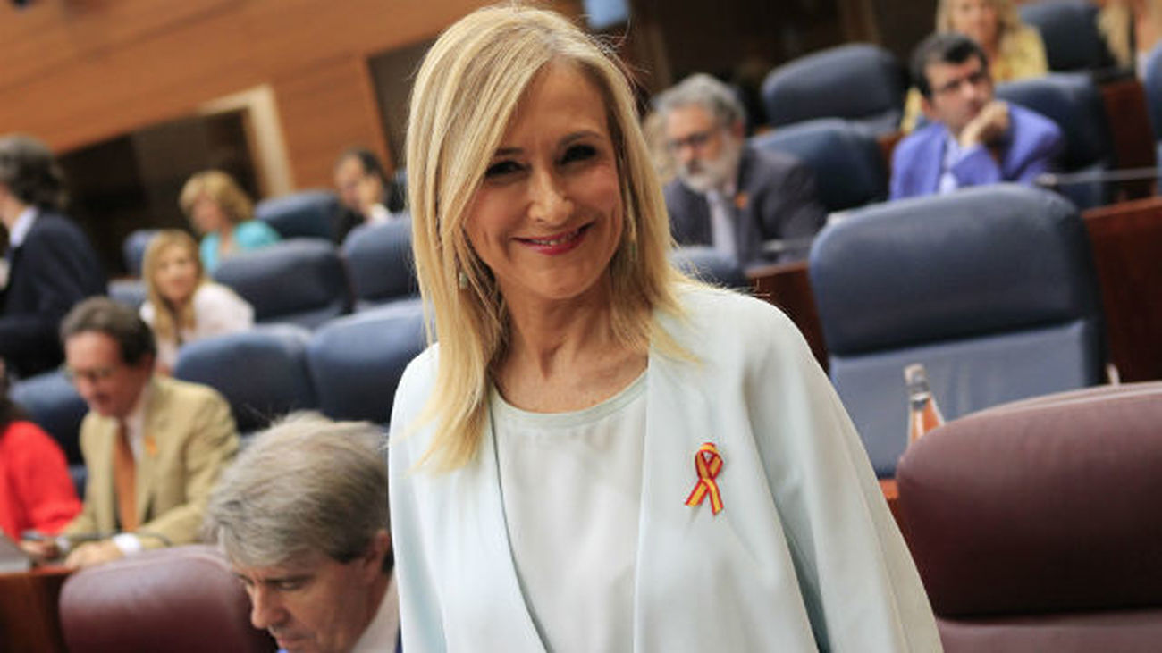 La presidenta de la Comunidad de Madrid, Cristina Cifuentes