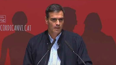 Sánchez dice que el PSOE obligará a Rajoy a buscar una solución pactada para Cataluña