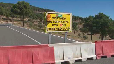 Cortes por obras en la M-512 entre Robledo de Chavela y el Puerto de la Cruz Verde