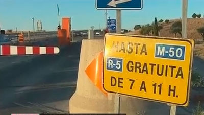 La radial R-5 es gratuita desde este jueves por las obras en la A-5