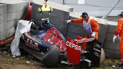 Aparatoso accidente de Carlos Sainz