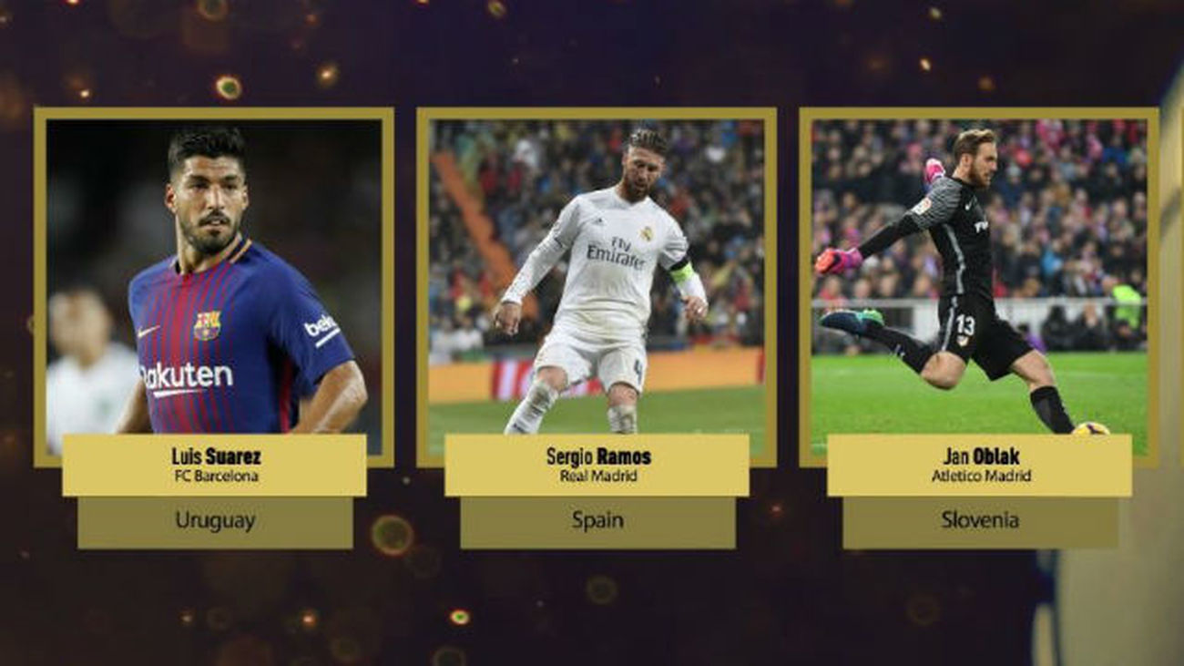 Luis Suárez, Sergio Ramos y Oblak