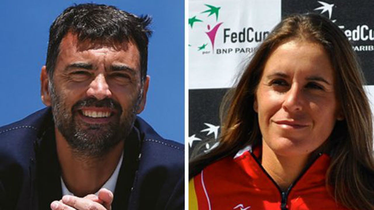 Sergi Bruguera y Anabel Medina