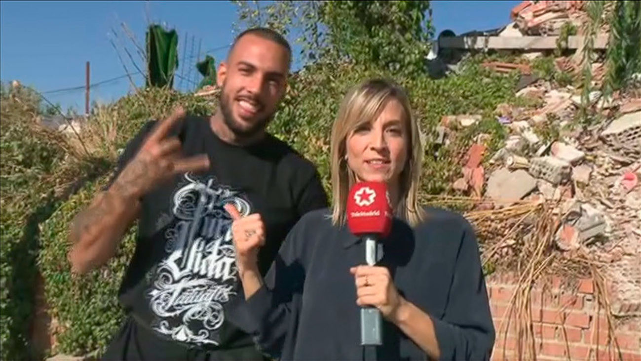 El rapero Magic Magno graba su último videoclip en la Cañada Real