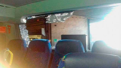 31 autobuses de Irubus atacados en las jornadas de paro en la sierra oeste