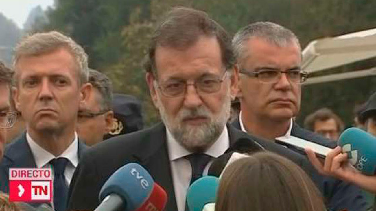 Rajoy pide esfuerzos para detener a los responsables de los incendios de Galicia